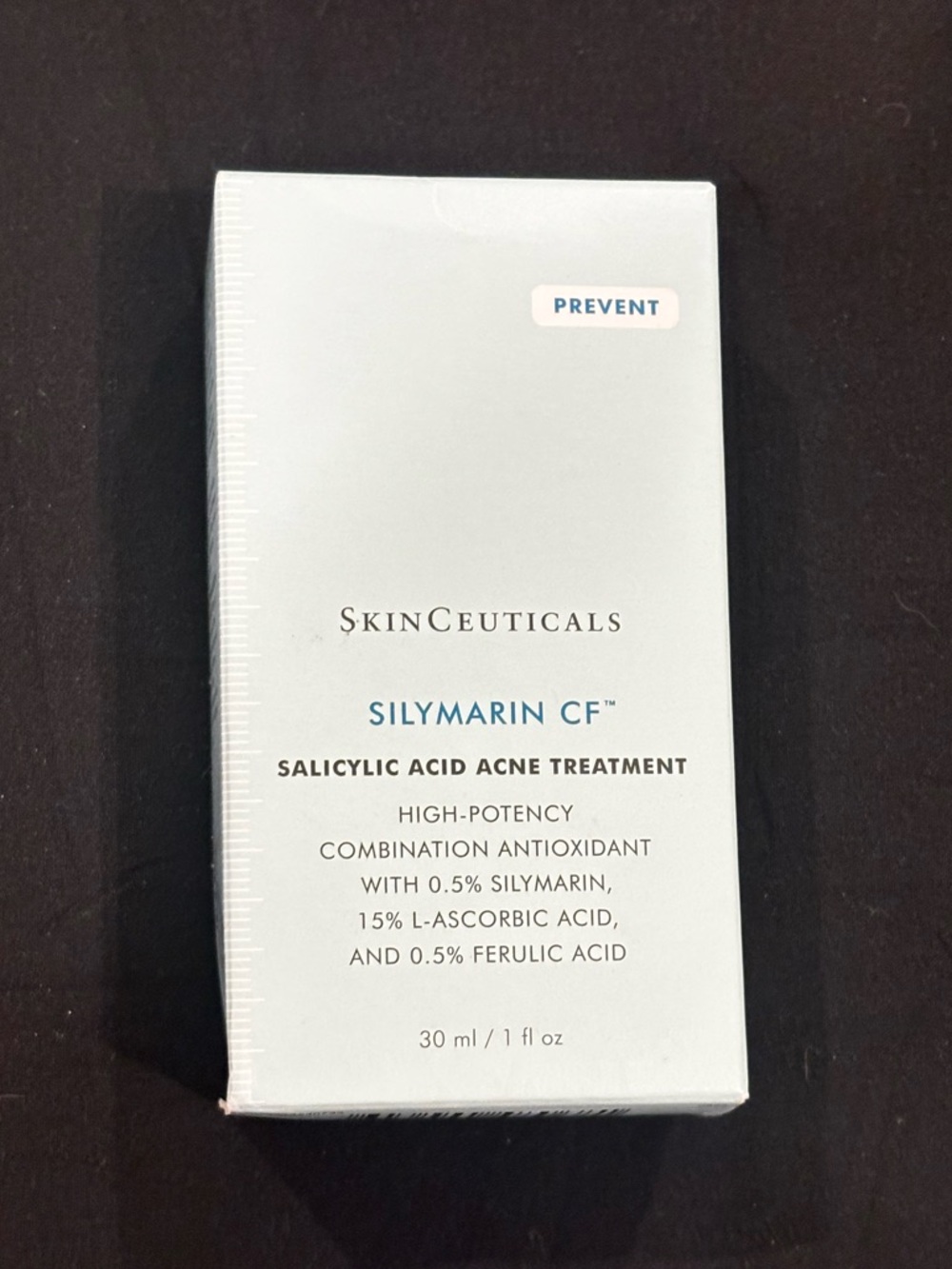 SkinCeuticals Silymarin CF Acne Treatment - White and Blue Accents